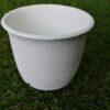 Round White Pot