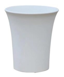 white plastic pot